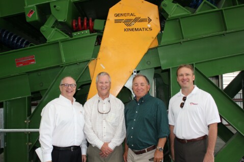 ribbon cutting for new GK recycling equipment