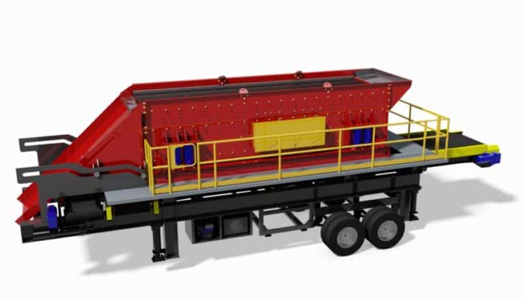 A rendering of General Kinematics Mobile Aggregate Screen
