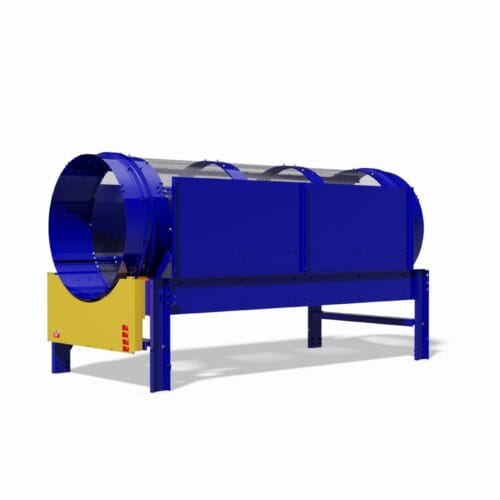 A 3D Render of a GK Tuffman Rotary Trommel Screen
