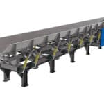 Vibrating Trough Conveyor with Slider Crank Drive