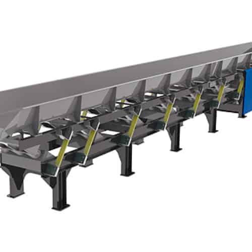 Vibrating Trough Conveyor with Slider Crank Drive