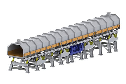 A Cyrus Casting Cooling Conveyor