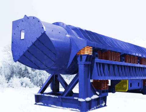 A DE-STONER® in a winter backdrop