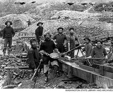 panning for gold
